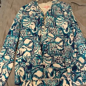 Lily Pulitzer 3/4 Zip hoodie